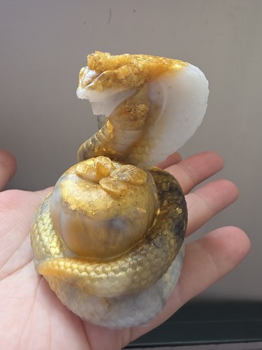Handmade resin cobra snake - handmade, &