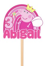 Peppa pig friends cake topper - peppa,