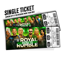 WWE Road To Royal Rumble Mock Ticket 2026 UK Tour | Personalized Gift Reveal
