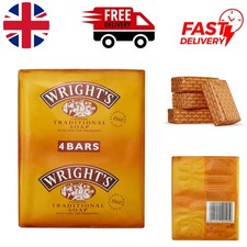 Wright's Coal Tar Soap - Antibacterial Daily Cleansing - 4 x 100g Bars
