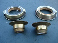 SPARE SET OF 2 UNDERMOUNTS & 2 HINKS PATENT COLLARS FOR PAIR KEROSENE OIL LAMPS