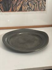 french pewter Charger/ vintage