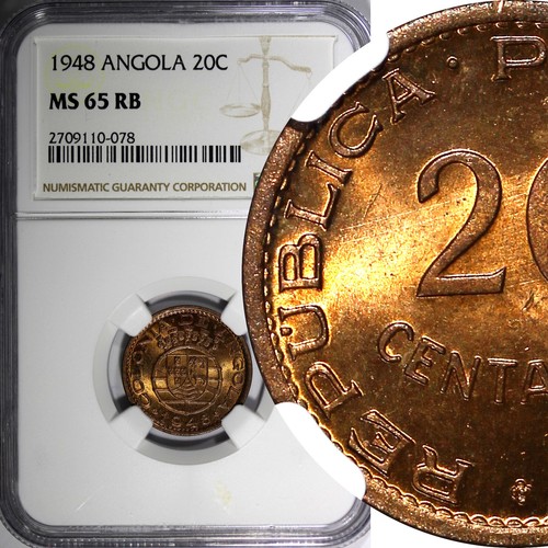 Angola bronze 1948 centavos - 1948, 20