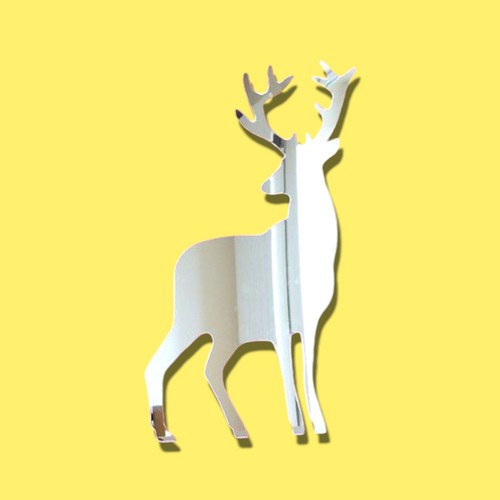 Stag shaped acrylic mirrors - stag,