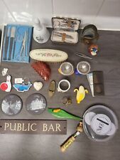 House Clearance Vintage And Modern Mix Joblot pub sign,coasters,Bell,brass jug