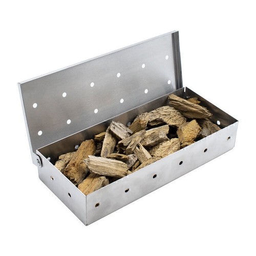 Stainless steel bbq smoke box - steel,