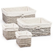 4 x Wicker Willow Gift Hamper