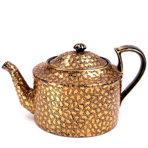 Jackfield jewelled pottery - jewelled,