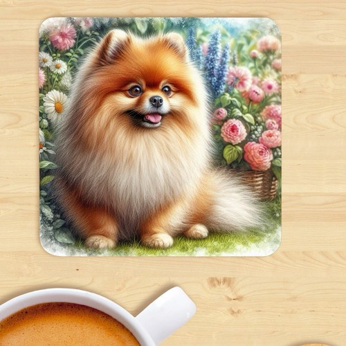 Pomeranian dog coaster - pomeranian,