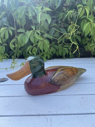 Vintage decoy duck - vintage,