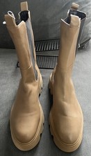 Clarks MOTIVE 2.0 Top Ladies Tan Leather Ankle Boots UK Size 7 D EUR 41