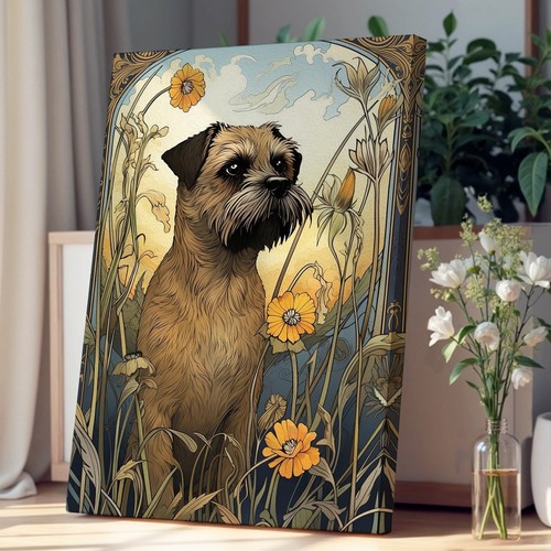 Border terrier nouveau canvas - border,