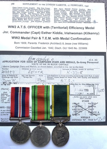 Officer ww2 - a.t.s., &