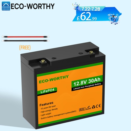 Eco worthy 12v - 30ah, lithium
