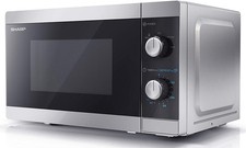 Sharp YC-MS01U-S Manual 20 Litre Solo Microwave With 5 Power Levels 800W Silver