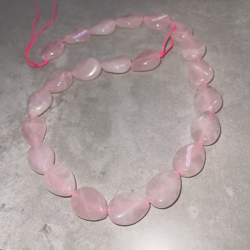 Rose quartz twist pears - rose,