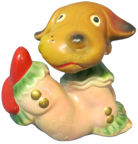 Vintage brown dog - brown,