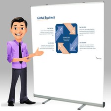 Projection Roller Background Photo Digital Video Screen Free Standing 1.5m x 2m