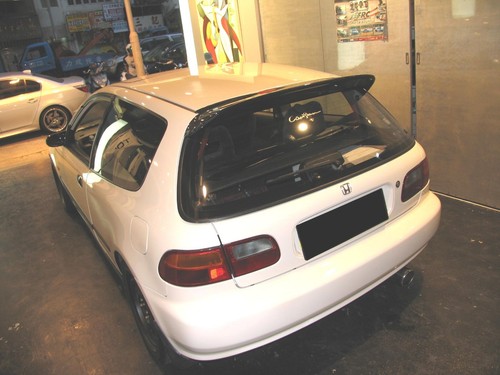 Carbon fiber rear wing - sp, roof
