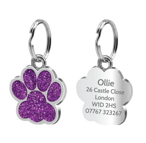 Dog tag engraved personalised - dog,