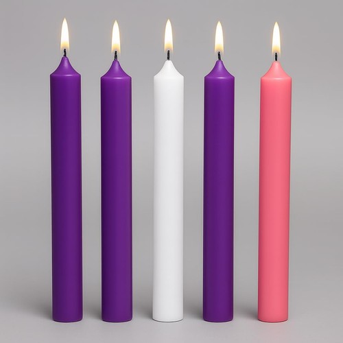 Christmas advent candles set - christmas,