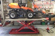 Hydraulic garden tractor, Motorcycle, ATV, Motorbike Repair Ramp Table Bench
