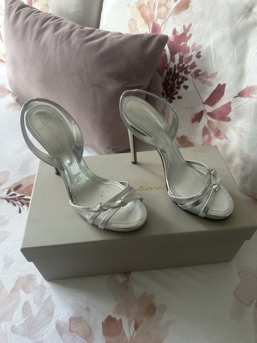 Santoni silver sandals - silver,