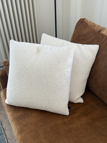 Hay texture bouclé cushion - texture,