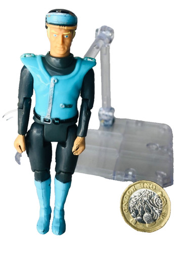 Action figure toy captain - toy, blue