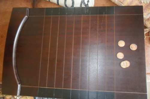 Shove penny board game with - board,