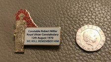 Loyalist Badge Constable Robert  Millar RUC Rememberce.