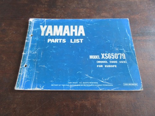 Yamaha xs650 1u3 1979 - yamaha,