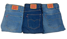 Men's Levis 511 Denim Jeans Slim Fit Stonewashed All Sizes On Sale