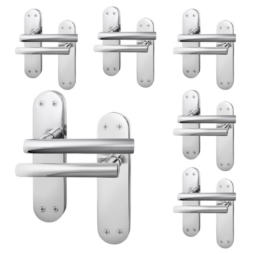 Chrome door handles - handles, pairs