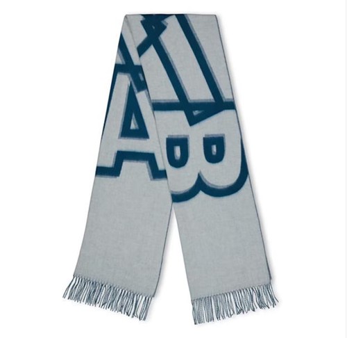 Biba scarf teal cream - &,