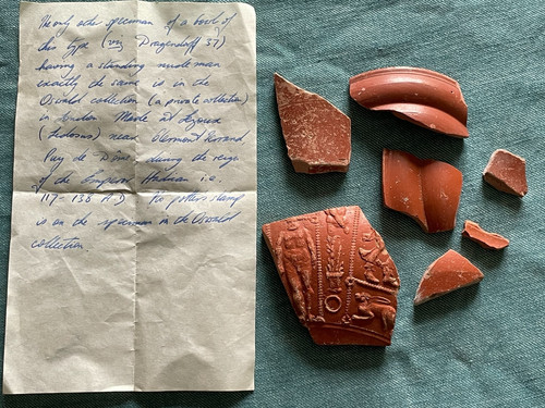 Rare roman samian ware pottery - rare,