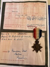 1914/15 Star Royal Garrison Artillery  Imprisoned 1925 For Bigamy