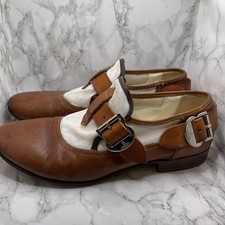 Vivienne Westwood Seditionaries Buckle Shoes Sz: 41/ UK 7 Tan/white Colourway.