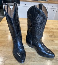 Loblan Black Leather Cowboy