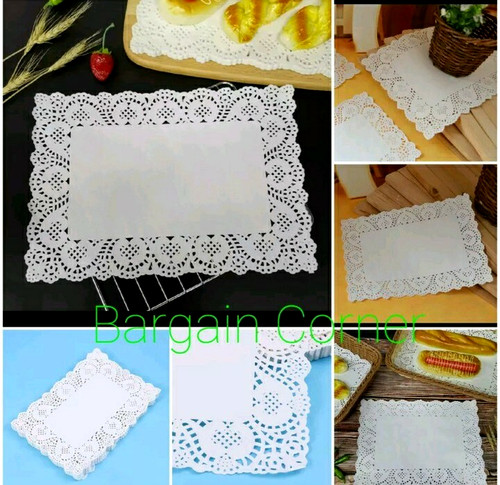 Paper doilies placemat tray - placemat,
