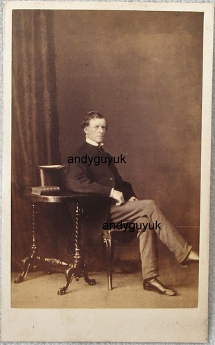 Cdv gentleman top hat book - gentleman,