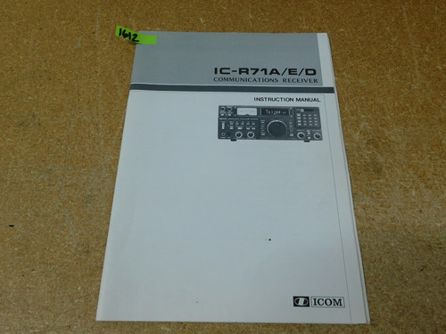R71a d communication - ic-r71a/e/d,