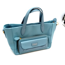 RADLEY HANDBAG COLUMBIA ROAD LIGHT BLUE/GREEN BAG