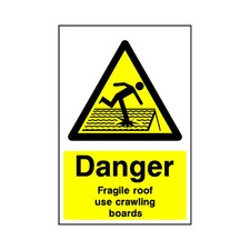 Danger Fragile Roof Use