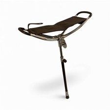 LEATHER SHOOTING STICK WITH RUBBER FERRULE Folding Stool chair SEAT for Walking 