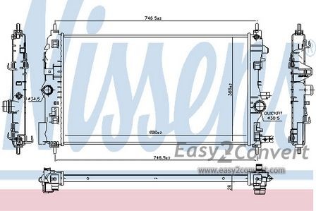 Nissens radiator for vauxhall - for,