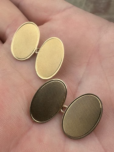 9ct 375 yellow gold oval - 9ct, .375