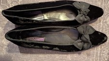 Ralph Lauren velvet black flat