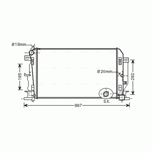 Radiator for mercedes - radiator, sprinter