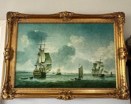 Antique seascape reproduction - seascape,